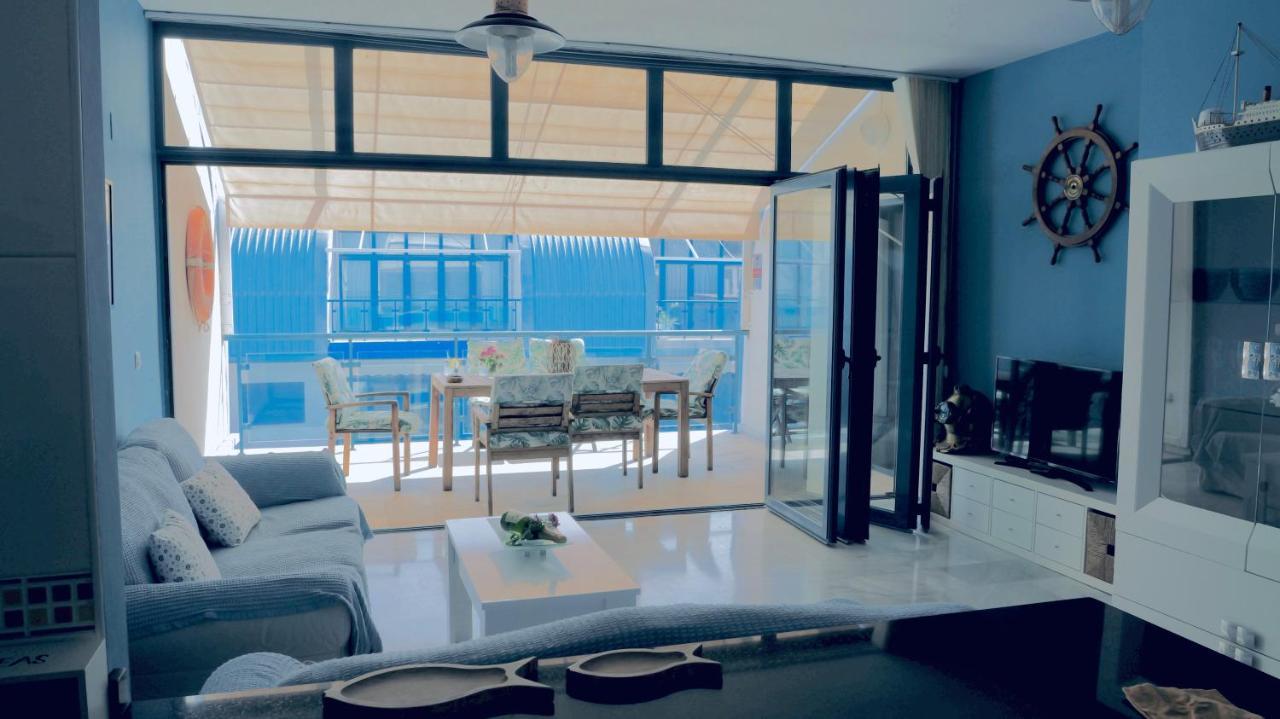 Atico Lujo Primera Linea, Terraza, Piscina, Parking Castell de Ferro Kültér fotó